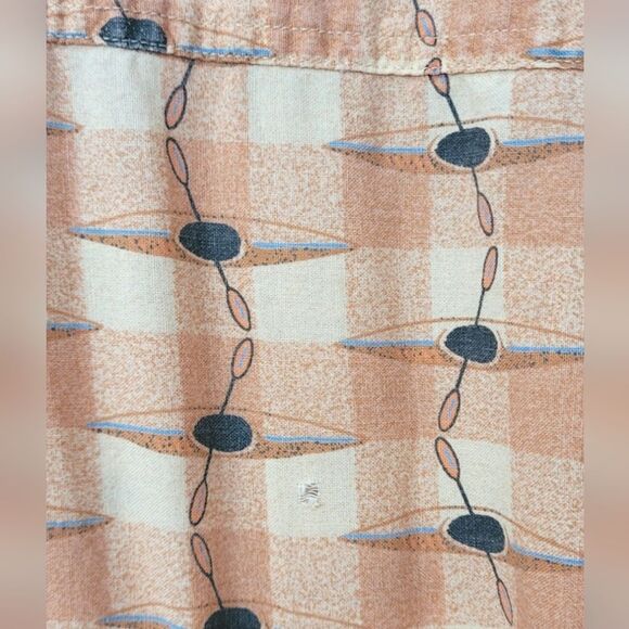 Woolrich Men's Cream Lightweight Canoe Button Down Shirt Size XL - Picture 4 of 5